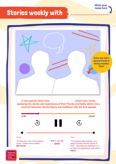 Podcast activity booklet cover