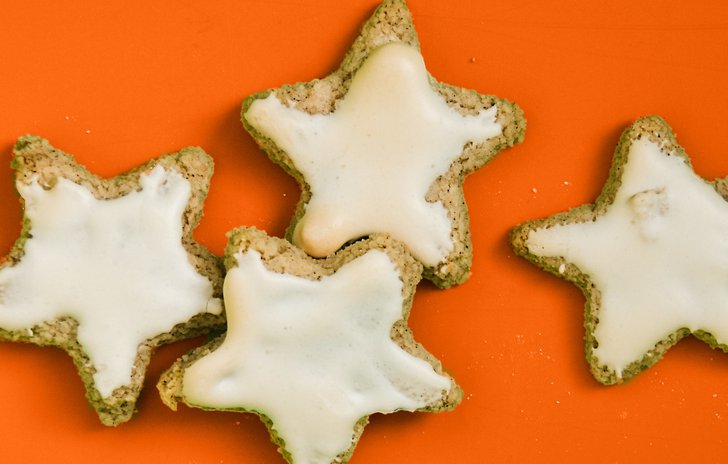 Star-shaped biscuits