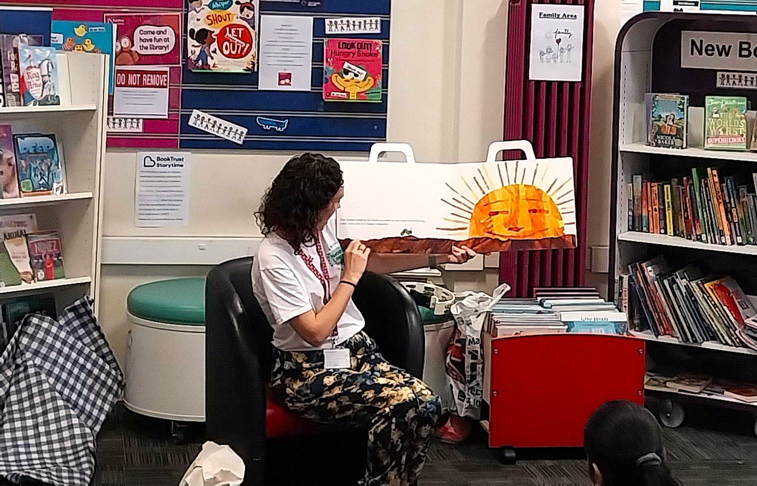 Gemma providing a storytelling session